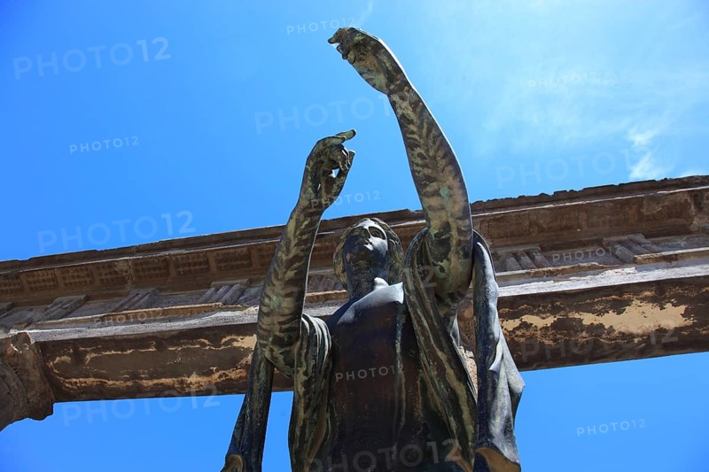 Statue of Apollo at the 120 BC Temple of Apollo dedicated to the Greco-Roman god