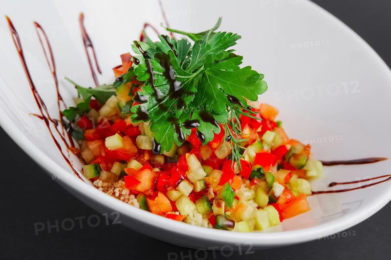 Lenten salad with tomato