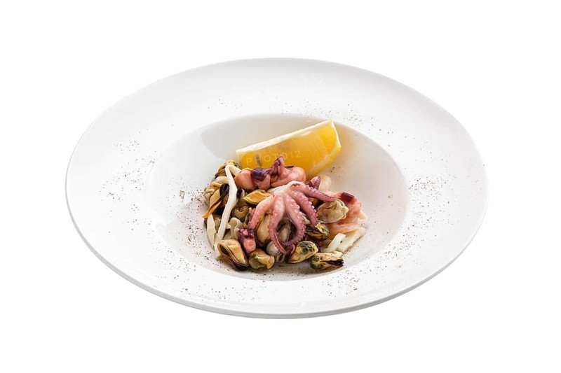 Salad with octopus