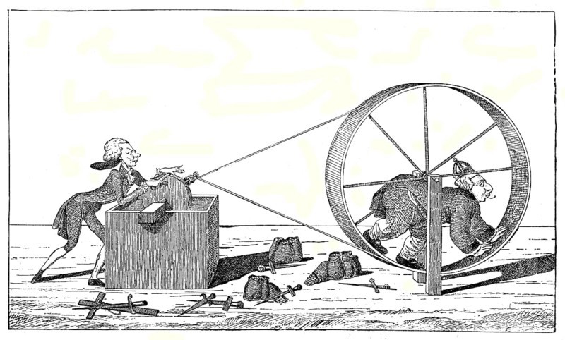 George III drives the dagger sharpening of Pitt