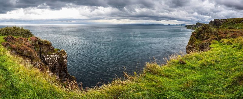 Coast at Kilt Rock Waterfall