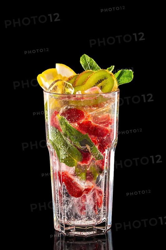 Glass of raspberry