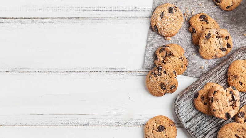 Top view chocolate cookies. Resolution and high quality beautiful photo