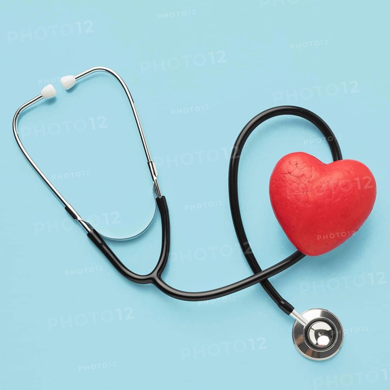 Top view world heart day stethoscope. Resolution and high quality beautiful photo