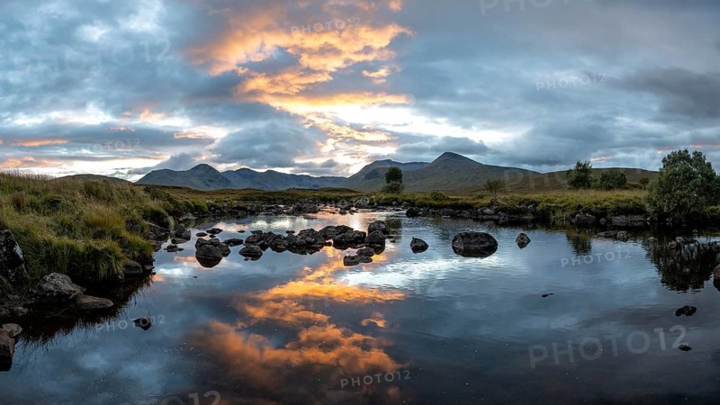 Sunset at Loch Ba