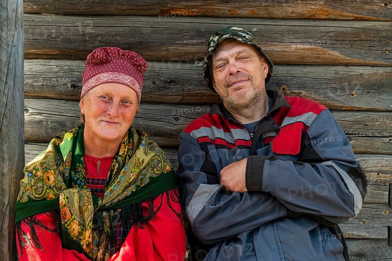 Traditional dressed man and woman