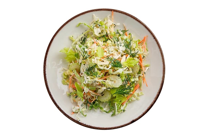 Salad with fresh cabbage