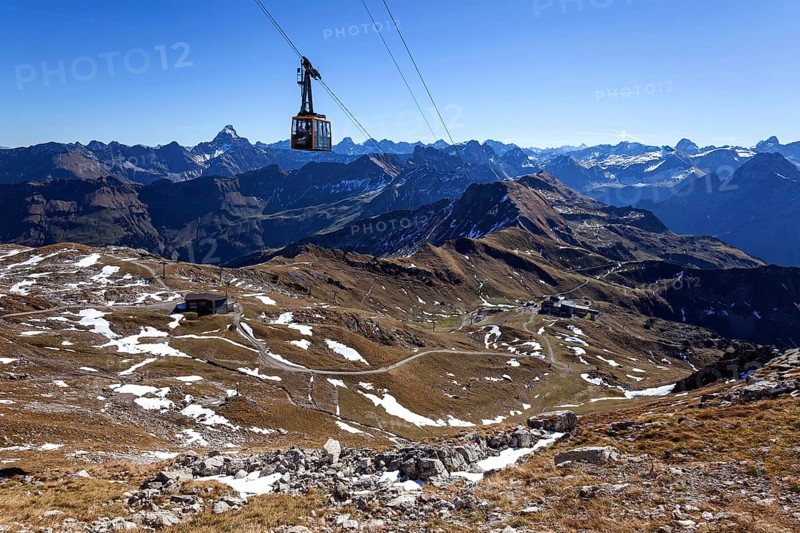 View from Nebelhorn to Allgaeu Alps