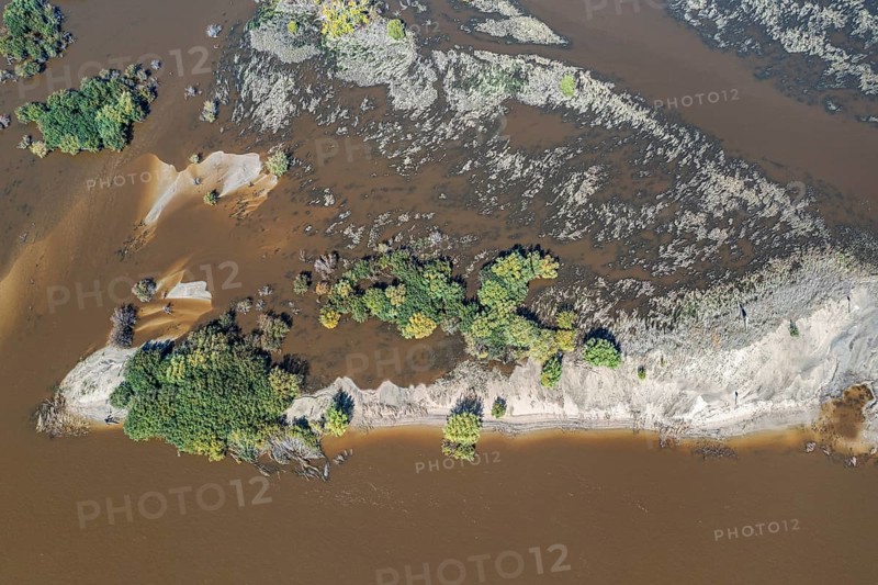 Aerial of the Amur river