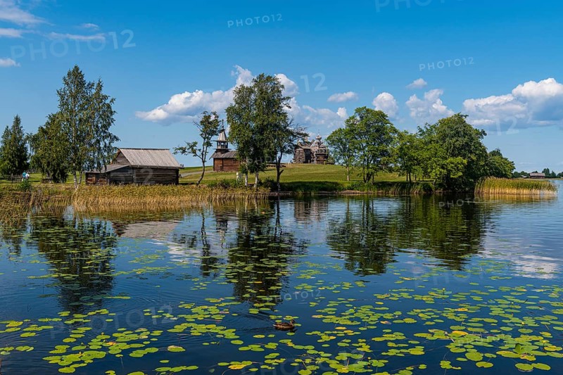 Reflecting waters in a little bay