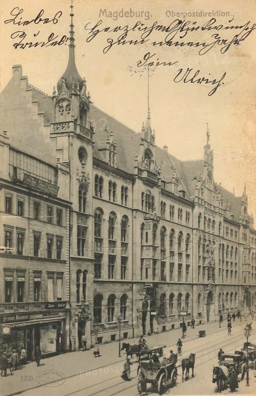 The Oberpostdirektion in Magdeburg