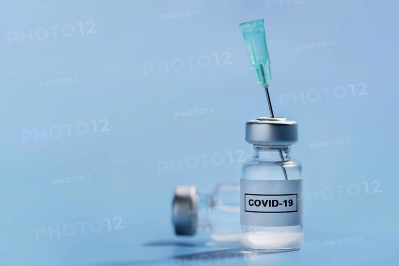Front view vaccination assortment with copy space