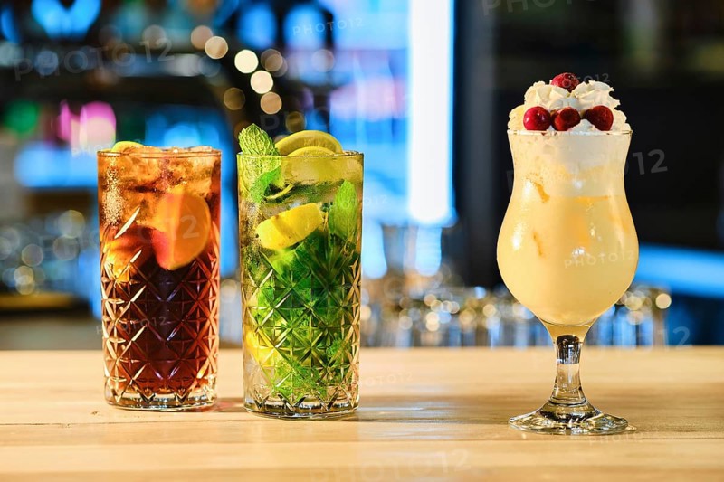 Classic cold cocktails