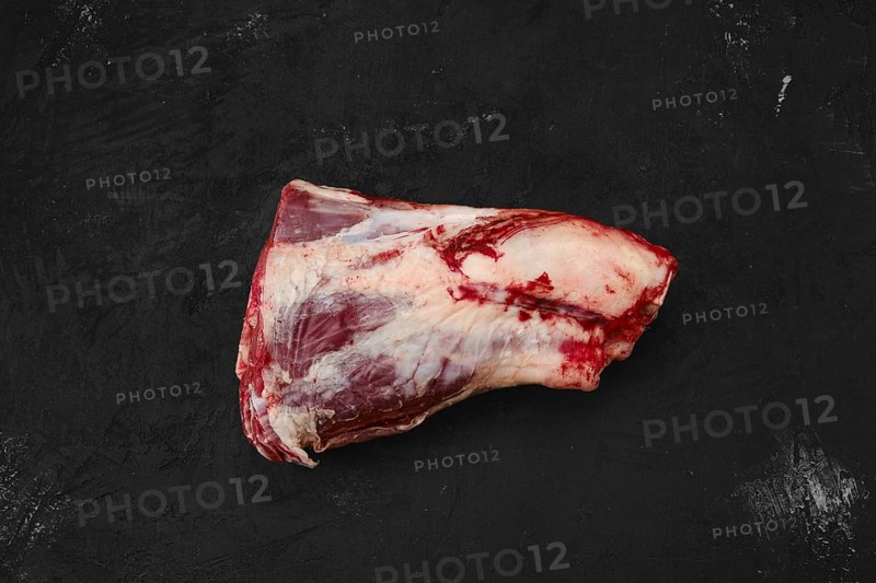 Raw beef shank