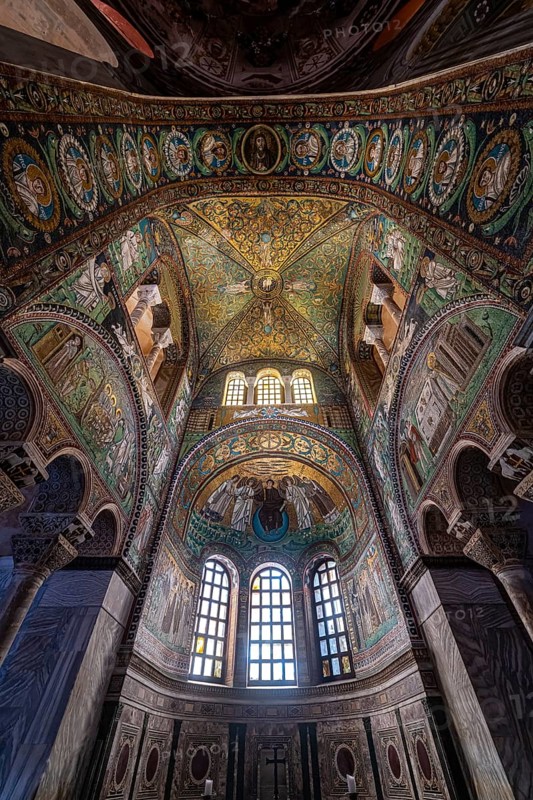 Beautiful mosaics in the Basilica di San Vitale