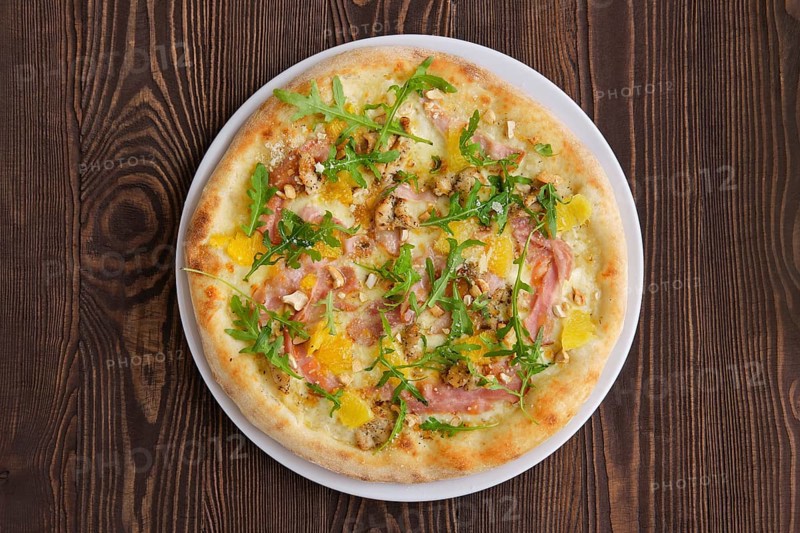 Pizza with turkey