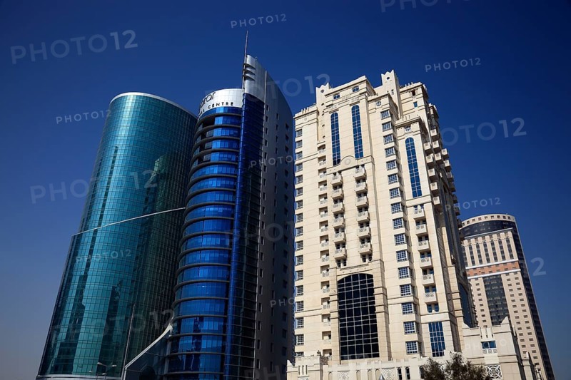 Skyscrapers around Conference Street in Doha