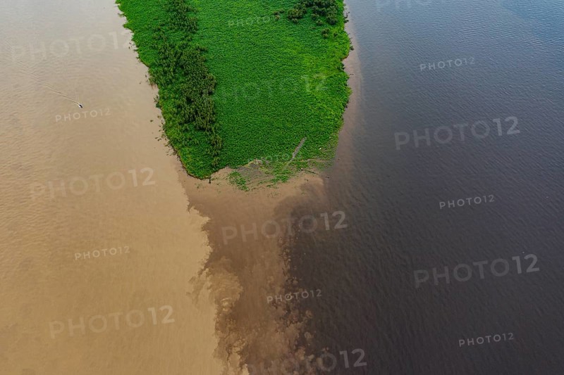 Confluence of the Rio Negro and the Amazon