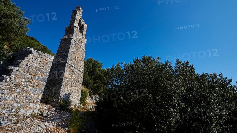 Narrow high church tower