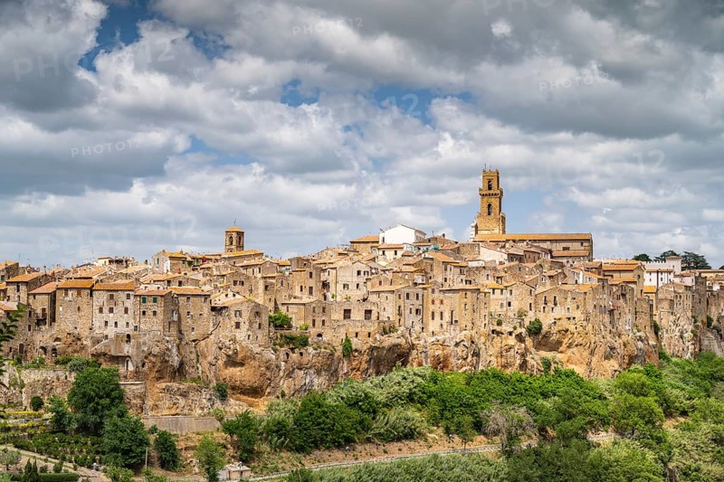 Town view of Pitigliano