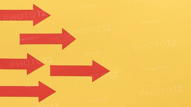 Goal direction pointed by arrows