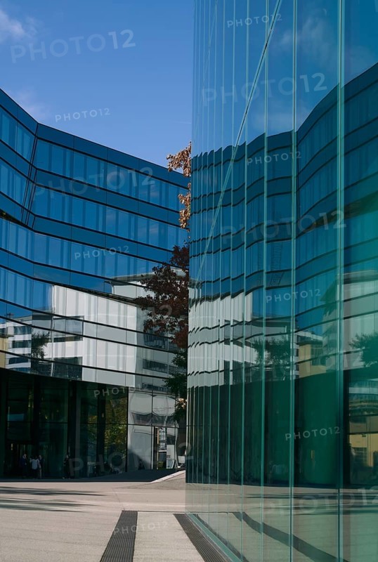 Reflecting glass facades