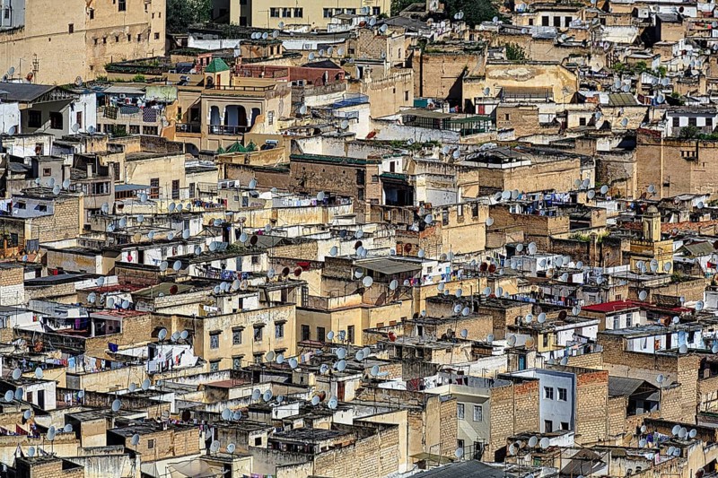 View from above the houses