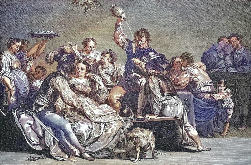 Soldiers and Prostitutes in an Inn