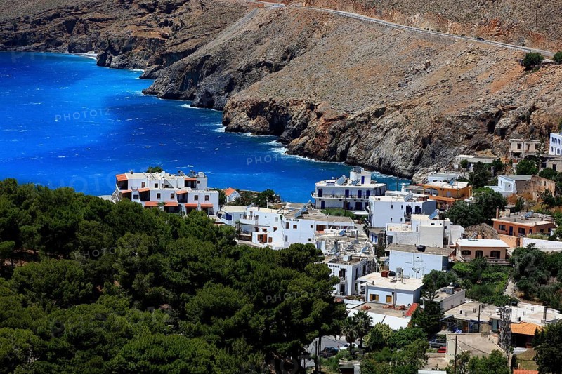 Chora Sfakion is a coastal town in the south of the island of Crete with a small harbour on the Libyan Sea
