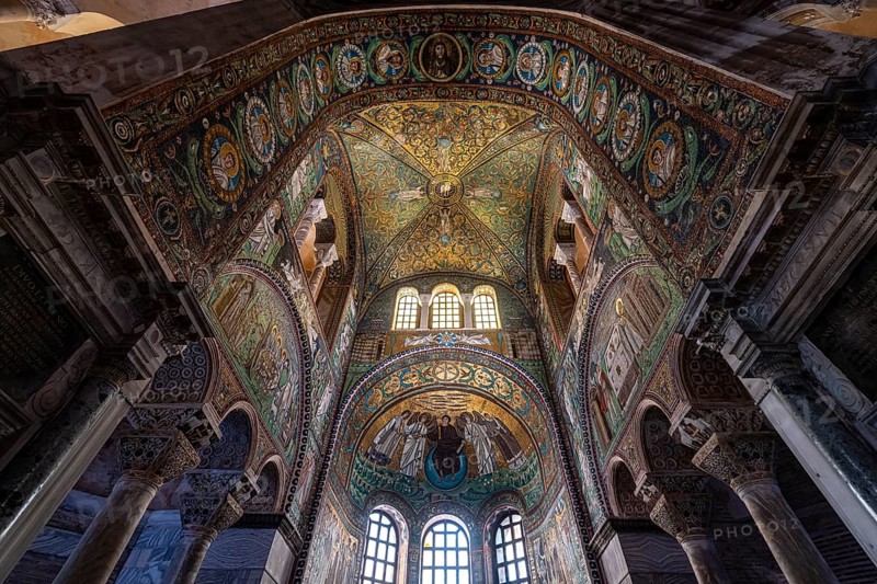 Beautiful mosaics in the Basilica di San Vitale