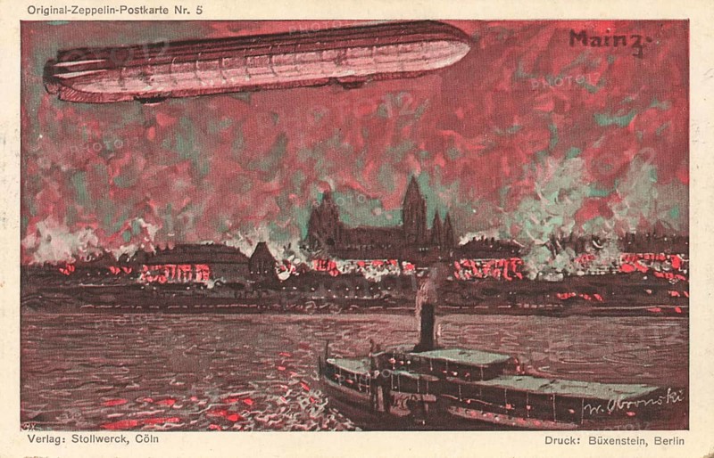 Zeppelin over Mainz