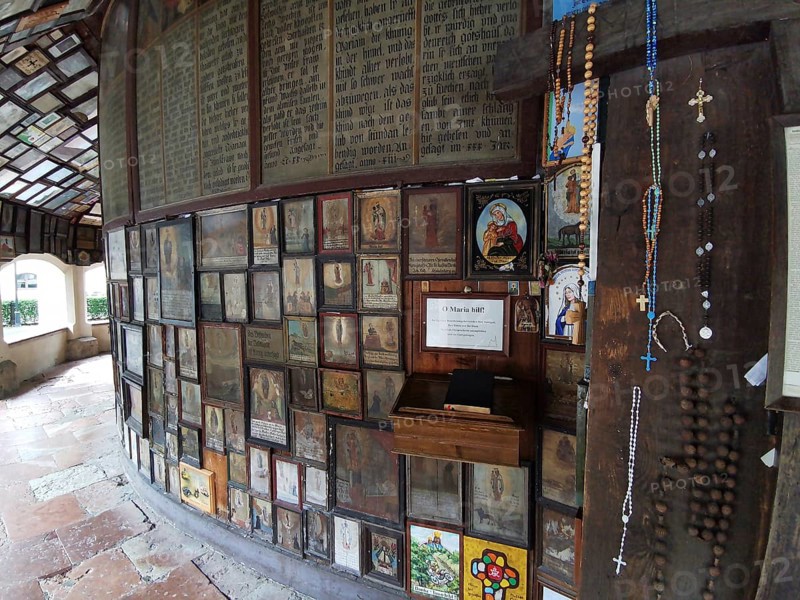 Votive tablets in the circuit around the Chapel of Grace in Altoetting