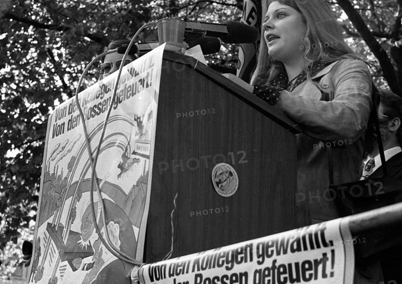 A demonstration initiated by the German Federation of Trade Unions
