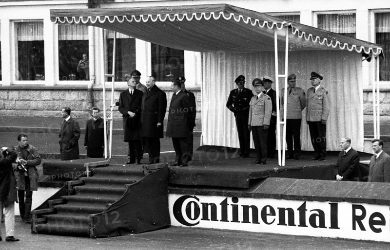 Parade of the Bundeswehr on the 20th anniversary of the founding of NATO in April 1969 at Dortmund Airport