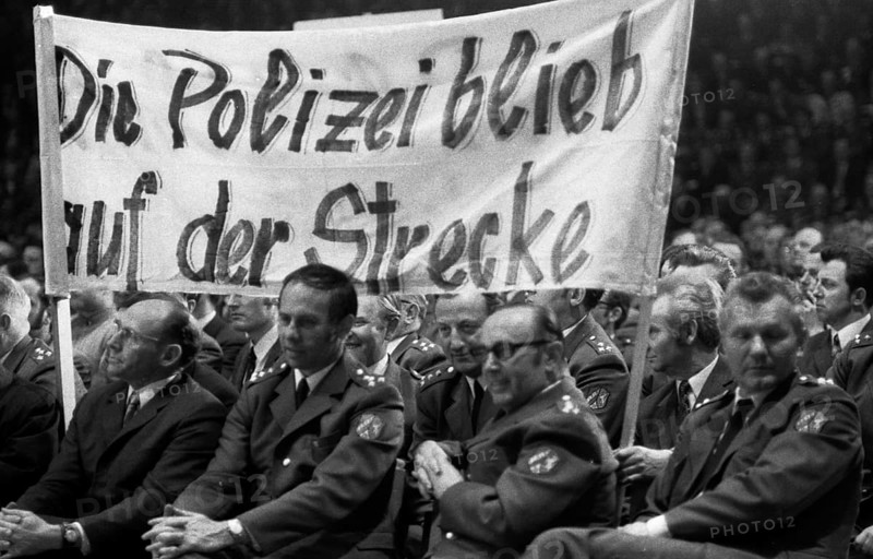 The protest of the police