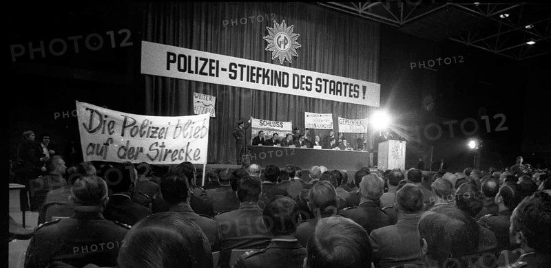 The protest of the police