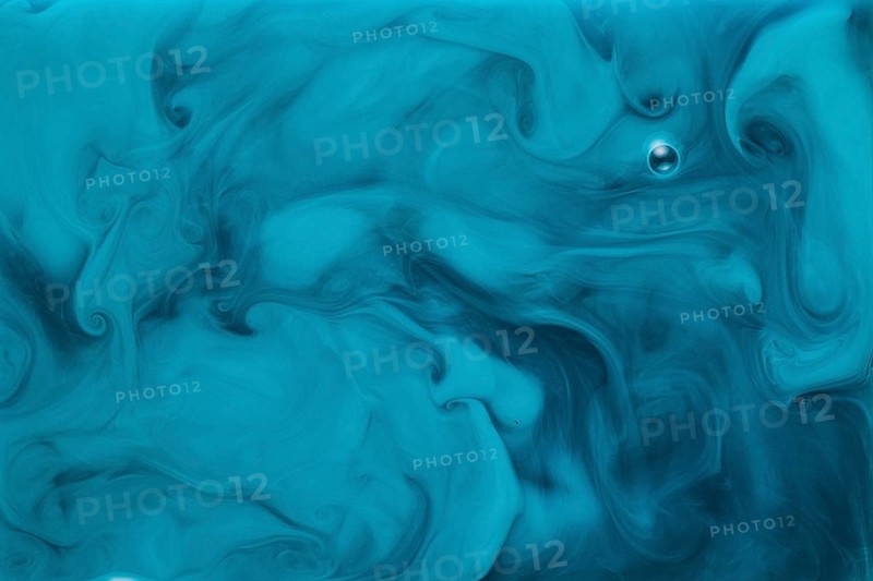 Blue acrylic texture mixed paint abstract with marble pattern