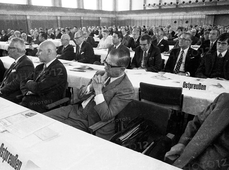 The Congress of the East German Expellees' Associations on 15. 4. 1972 in Bad Godesberg