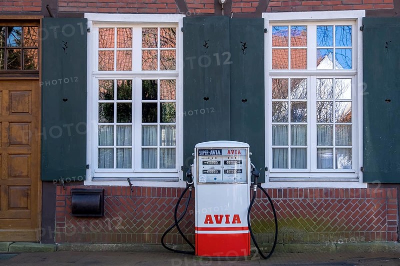 Old petrol pump in the former Asbeck Monastery