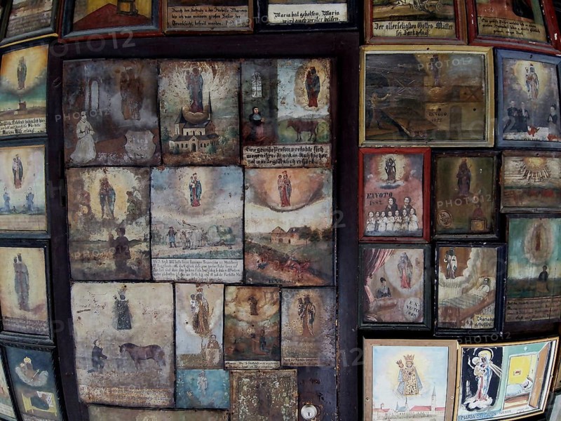 Votive tablets in the circuit around the Chapel of Grace in Altoetting