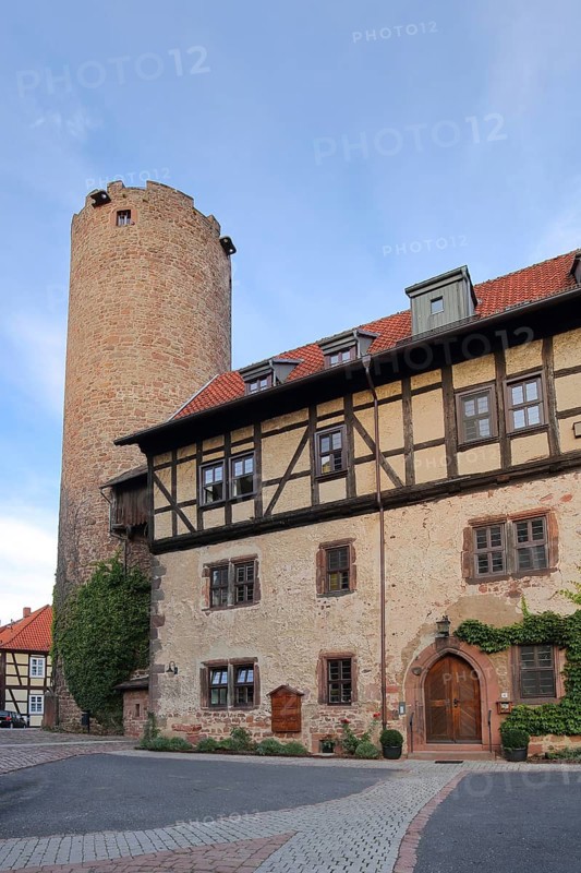 Historic back tower built in 1587 in Schlitz