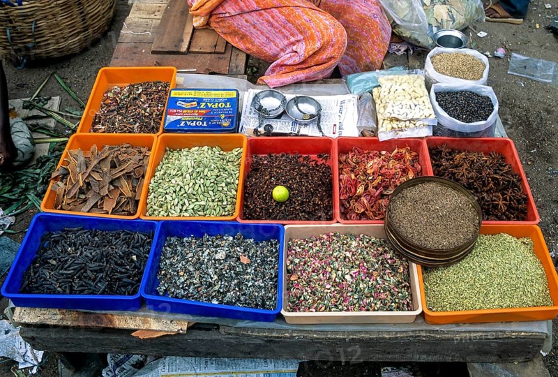 Spices in the market