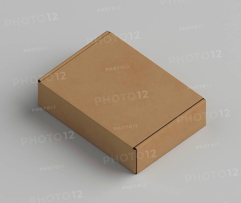 Brown copy space cardboard box