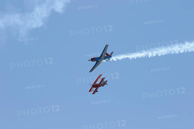 Yak and Biplane demonstration flight