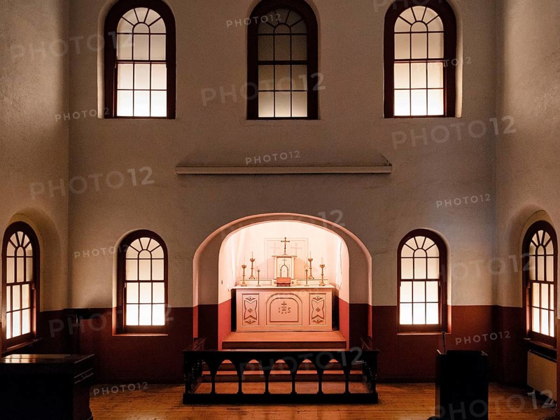Altar in Catholic chapel