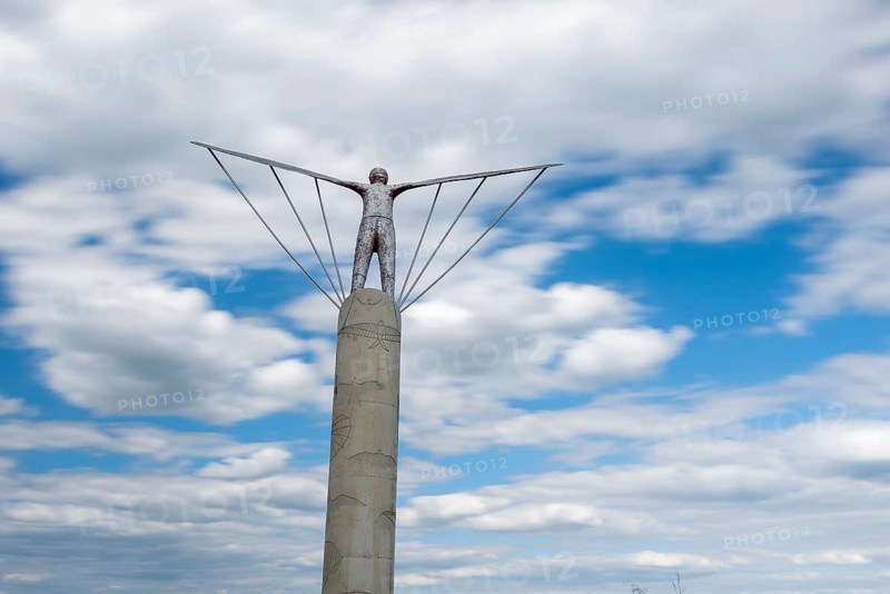Wind harp at Otto Lilienthal's jumping-off point on the Gollenberg