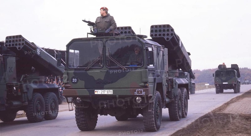 Bergen. Field parade of the Bundeswehr on the 30th anniversary of the founding of the Bundeswehr on 13. 11. 1985