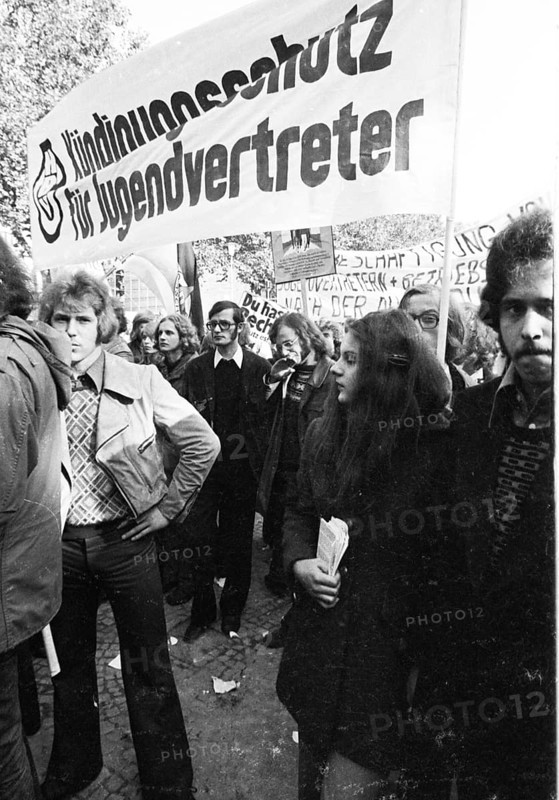 A demonstration initiated by the German Federation of Trade Unions