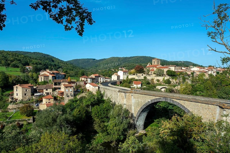 Village of Vieille Brioude. Haute-Loire department. Auvergne-Rhone-Alpes