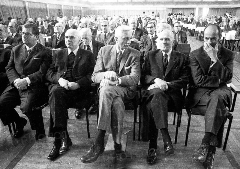 The Congress of the East German Expellees Associations on 15. 4. 1972 in Bad Godesberg. N. Herbert Hupka